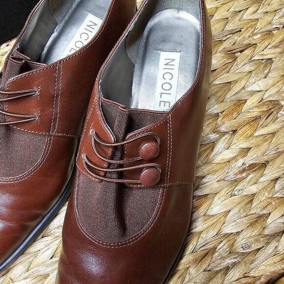 NEW Nicole 8.5 Brown Slip-on Made in Brazil - Picture 5 of 10